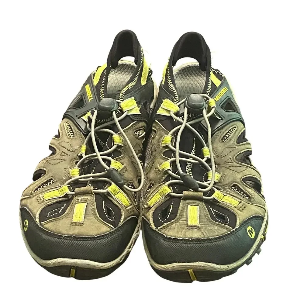 Merrell All Out Blaze Sieve Water Shoes Men’s 10 Castle Rock Green Vibram Gorp